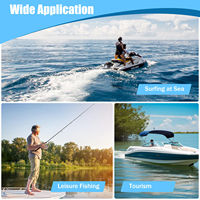 Moteur hors-bord marin 4 temps 20 CV à arbre long 14,7 kW pour bateau de pêche 323 cm³ refroidissement par eau CDI hélice Hangkai
