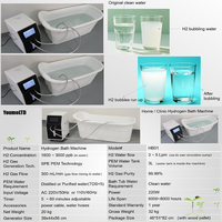 YOUMO AQUAPURE Machine de Bain à Bulles d'Hydrogène pour Spa, Générateur d'Eau Riche en Hydrogène pour Massage Corporel Profond et Nourrissant