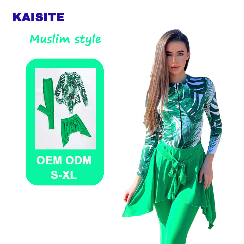 Personnalisé 2023 musulman maillots de bain pour femmes couverture complète maillots de bain natation modeste islamique Hijab dames maillot de bain vêtements de plage