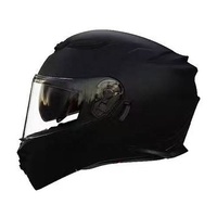 Casques de moto en ABS durables avec mentonnière relevable, double visière, coussinets d'oreille amovibles, boucle de sécurité, doublure en coton confortable, vente en gros