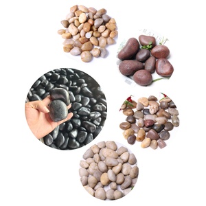 بيع مباشر من المصنع ألوان مختلفة الأحجام العادية الحصى المصقول الحصى تلميع الحصى للمناظر الطبيعية الحوض - Product Image 1