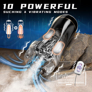 Vente chaude adulte automatique Silicone poupée exercice Machine aspiration Vibration ciel étoilé avion tasse Premium masturbateurs - Product Image 4