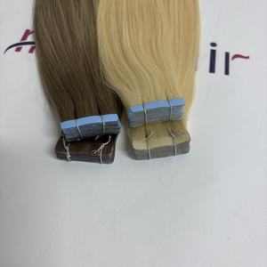 Il prezzo all'ingrosso della fabbrica del Vietnam 100% il nastro di capelli umani della cuticola dei capelli ha allineato il nastro grezzo vergine nelle estensioni dei capelli - Product Image 2