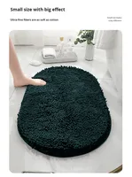 Tapis de sol ovale en chenille de style européen minimaliste