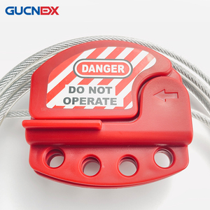 高品質の調整可能なスチールケーブルロック、ユニバーサルバルブロックアウトデバイス、赤色の調整可能なケーブル長 - Product Image 2