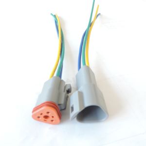 Deutsch DT <span class=keywords><strong>2</strong></span> <span class=keywords><strong>3</strong></span> 4 6 8 12พิน,ชุดสายไฟตัวเชื่อมต่อสายไฟฟ้ากันน้ำ20ซม. - Product Image 5