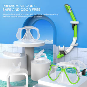 หน้ากากดำน้ำ XIALE แบบกระจกสองชั้น ทนทาน พร้อมชุดสน็อกเกิล ป้องกันฝ้า สำหรับการผจญภัยดำน้ำ - Product Image 2