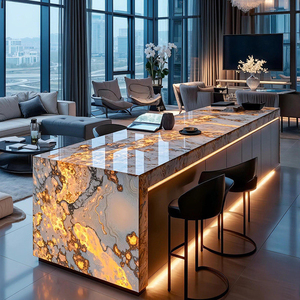 Ensembles <span class=keywords><strong>de</strong></span> mobilier <span class=keywords><strong>de</strong></span> bar <span class=keywords><strong>de</strong></span> luxe moderne pour discothèques, tabourets <span class=keywords><strong>de</strong></span> bar modulaires écologiques pour îlots <span class=keywords><strong>de</strong></span> <span class=keywords><strong>cuisine</strong></span>, tables <span class=keywords><strong>de</strong></span> bar à domicile, salons et centres commerciaux - Product Image 3