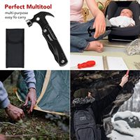 Outil multifonction industriel en acier inoxydable de qualité bricolage Pince de poche EDC Tournevis Clé Camping Survie Marteau Lame de scie