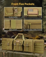 CVLIFE 36 pouces Noir Tactique Long Sac Double Étui Souple pour la Chasse en Plein Air Scopes & Accessoires