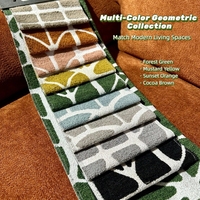 Modernes Geometrisches Getuftetes Leichtgewichtiges Polyester-Fleece-Gewebe Weiches Wasserdichtes/Fleckabweisendes Feuerhemmendes Polster-Sofakissen