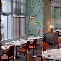 JEILI Solutions d'ameublement commercial pour hôtels : Ensemble table et chaises de restaurant modernes en cuir et marbre, idéal pour les projets.