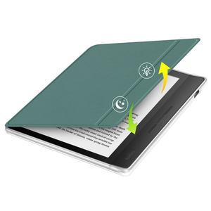 Pour <span class=keywords><strong>Kobo</strong></span> <span class=keywords><strong>Libra</strong></span> couleur étui acrylique clair housse de protection en cuir PU étui intelligent pour <span class=keywords><strong>Kobo</strong></span> <span class=keywords><strong>Libra</strong></span> couleur 2 7 pouces couverture - Product Image 2