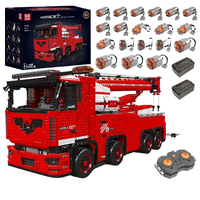 Mould King 19008 MOC City Car, Modelo de Camión de Remolque Motorizado con APP/RC, Juguete de Ladrillos de Ensamblaje DIY para Niños, Regalo, Bloques de Construcción