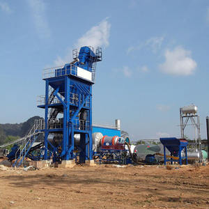 120TPH Planta de mezcla por lotes de asfalto estacionaria Nueva mezcla en caliente Mezcla de betún estacionaria PLC Componentes básicos Industrias de fabricación - Product Image 6