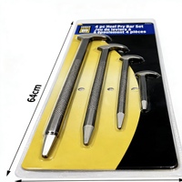 Juego de 4 palancas de despegue de acero al carbono para chapa metálica, herramienta de reparación para la extracción de inyectores de combustible Common Rail de coches diésel