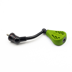 Empuñadura para Carrete de Pesca de 63 mm de Fibra de Carbono y 35 mm de TPE Verde para Conversión de Carrete Giratorio Shimano Vanford - Product Image 1