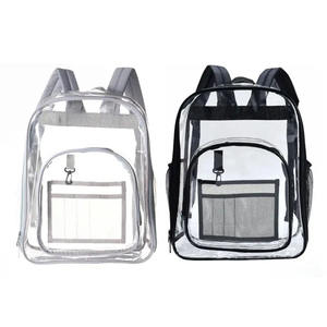 Sacs d'école personnalisés, sac à dos de voyage rose mignon, sac à dos transparent en PVC, sacs à dos pour étudiants, garçons et filles - Product Image 3