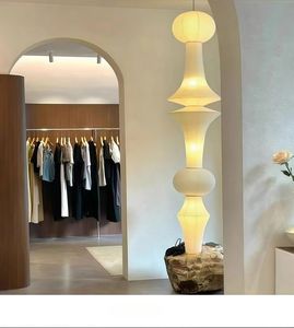 โคมไฟระย้ารูปวงรีขนาดใหญ่สีขาว JYLIGHTING ผ้าไหม LED ปรับความสูงได้ ควบคุมแบบไร้สาย โมเดิร์น หรูหรา สำหรับห้องนั่งเล่นและห้องนอน - Product Image 3