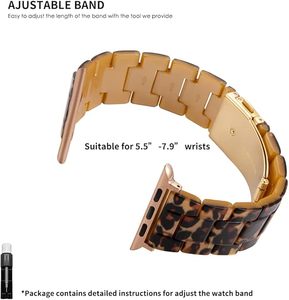 <span class=keywords><strong>Bracelet</strong></span> en résine légère mince avec remplacement de boucle en acier inoxydable pour IWatch Series 10 9 8 7 <span class=keywords><strong>Ultra</strong></span> 6 5 4 3 2 1 pour femme - Product Image 6