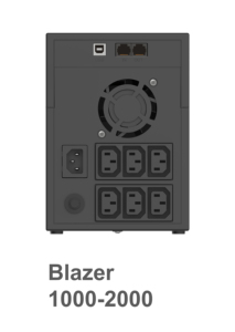 ブレザー 2000VA 2kVA 1200W SANTAK ラインインタラクティブ<span class=keywords><strong>UPS</strong></span>電源装置、コンピューター用12V 9Ahバッテリー2個付き - Product Image 2