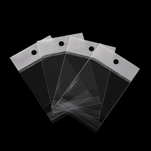 Opp Self Sealing Bag With Header Card For Jewelry Packaging Resealable Clear Plastic Bag For <b>Watch</b> Eyewear Storage - Product Image 4