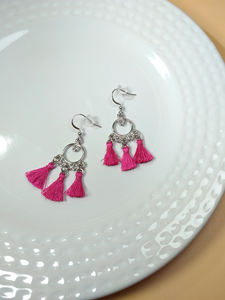 Moda simplicidad gran oferta nueva aleación borla bohemio Vintage pendientes de mujer - Product Image 4