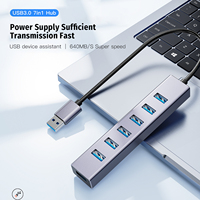 7 puertos USB 3,0 Hub Aluminio HUB 3,0 USB para Macbook Pro Imac PC Laptop Notebook Accesorios