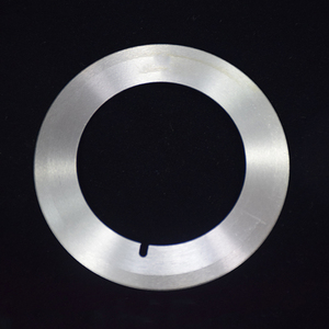 <span class=keywords><strong>Lame</strong></span> de refendage circulaire en matériau personnalisé 75*45*1 couteau de machine de découpe supérieur lames rotatives utilisées pour refendre la machine à enrouler - Product Image 5