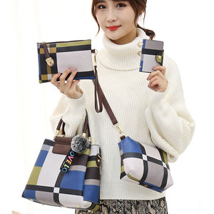 Conjunto de 4 bolsos de mano brillantes para mujer, Cartera de lujo, 4 Uds. - Product Image 3
