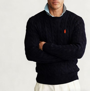 Suéteres de <span class=keywords><strong>Mujer</strong></span> de Cachemira y <span class=keywords><strong>Lana</strong></span> Merino de Calidad Original para Otoño e Invierno, Cuello Redondo, Tejido de Cable con Logotipo - Product Image 2