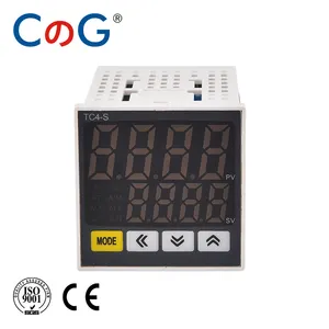 CG 48 × 48 mm K J PT100 Thermokoppleneingang Digitaler PID-Thermostat Doppel-Ausgang SSR Relais TC4S Temperaturregler