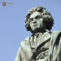 Große Bronze griechischen Mann Kopf Skulptur Messing Kupfer Büste von Beethoven