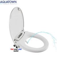 Meilleures ventes : Couvercle de toilette bidet à eau froide, non électrique, avec double buse rétractable et auto-nettoyant, pour salle de bain