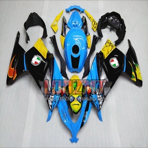 Inyección para <span class=keywords><strong>KAWASAKI</strong></span> <span class=keywords><strong>NINJA</strong></span> 300 EX300 <span class=keywords><strong>ZX</strong></span> 153 ZX3R azul blanco 13 14 15 16 17 27No. 2013 ZX300R 2014 2015 2016 2017 Carenado - Product Image 6
