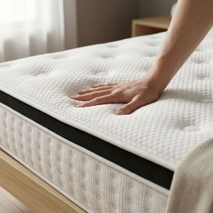 <span class=keywords><strong>Matelas</strong></span> hybride moderne et durable à ressorts ensachés, 25 cm d'épaisseur, fourni directement par l'usine, logo personnalisé, mousse ondulée en boîte pour projets hôteliers - Product Image 1