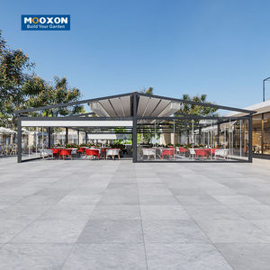 Toit rétractable à cadre en aluminium pour jardin, salon, café ou terrasse avec installation facile et protection contre les intempéries - Product Image 5