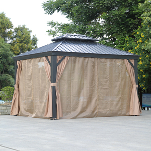 Pergola de <span class=keywords><strong>jardin</strong></span> moderne en aluminium avec toit rigide, imperméable, 365*300 - Product Image 3