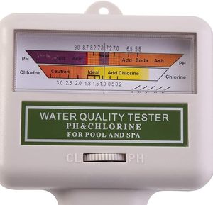Testeur d'eau 2 en 1, <span class=keywords><strong>kit</strong></span> de test portable du pH et du chlore avec cordon d'extension flexible pour piscines, spas, hydroponie - Product Image 5