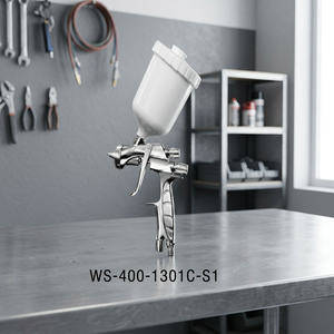 Pistola de Pintura Neumática HVLP de Grado Industrial ANEST WS-400, Cuerpo de Aluminio, Capacidad del Vaso de 400 ml, Fabricada en Japón, Diseño Italiano - Product Image 3