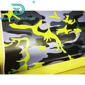 Film d'emballage de voiture en vinyle camouflage grand tigre rouge sans bulles d'air