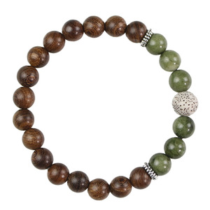 Golden Sandalwood Bracelet With Quartzite Star <b>Moon</b> Bodhi Beads Unisex Everyday Wear Cultural Collectible Jewelry - Product Image 5