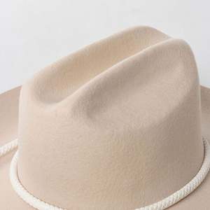 Sombrero Fedora Clásico Vintage 100% Lana Personalizado al por Mayor para Uso Casual, Fiestas y Viajes Unisex - Product Image 6