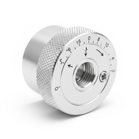 Bouton de réglage optique en aluminium anodisé 6005, pièces de fraisage CNC de précision, usinage CNC personnalisé