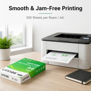 Carta da Stampa <span class=keywords><strong>A4</strong></span> 75gsm Alta Bianchezza 500 Fogli Risma Polpa di Legno per Ufficio - Product Image 2