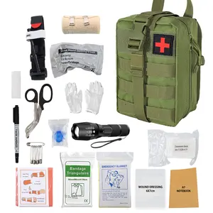 Anthrive 2022 Outdoor Medical Rescue Emergency Survival Nylon Combat Bag PouchTactical Trauma Individual IFAK First Aid Kit