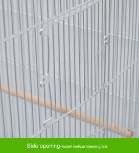 Cages de transport et d'élevage en métal chromé, grande taille, avec grille métallique amovible, style antique argenté, pour oiseaux et animaux, vente en gros - Product Image 4