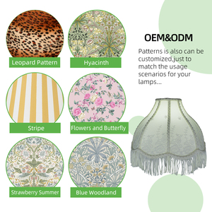 <span class=keywords><strong>Paralume</strong></span> Artigianale Vintage con Nappe e Frange, Stile Rustico Europeo Vittoriano, Eco-Friendly, con Pizzo e Design Esclusivo - Product Image 5