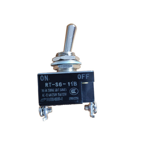 RENEW Wholesale High Quality Metal IP40 on off Momentary Toggle Switch SPST 6A 250VAC RT-S6-11B CQC Certified Screw Terminals
