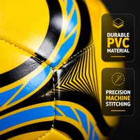 Ballons de football Aiju personnalisés avec logo, en PVC, cousus à la machine, taille 4/5, durables, de haute qualité, pour les sports d'équipe et les divertissements